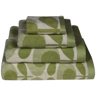 Orla Kiely Speckled Flower Towels Pistachio